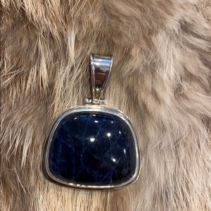 Silpada silver & Blue Pendant